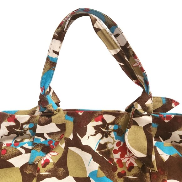 Emilie M. Large Multicolor Floral Tote Handbag Fully-Lined 18" x 13" x 5" - Picture 8 of 12